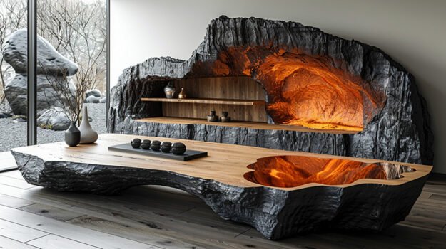 Stunning Live Edge Wood Coffee Table: A Statement Piece for Your Home