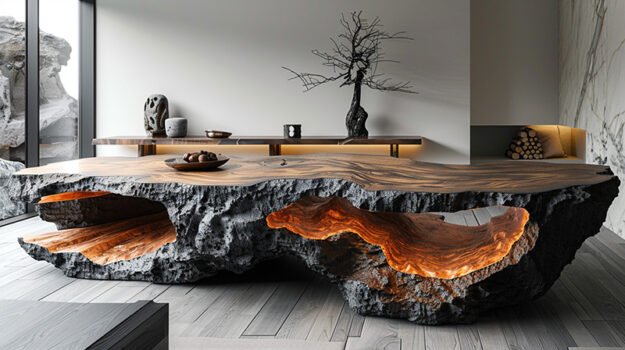 Exceptional Wood Coffee Table: Nature Meets Elegance