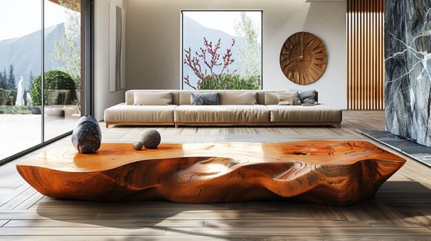 Impeccably Crafted Wood Coffee Table: A Statement Piece for Your Home