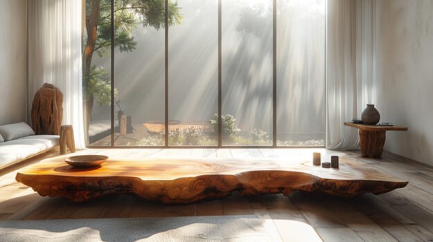 Exquisite Wood Coffee Table: Elevate Your Living Space!