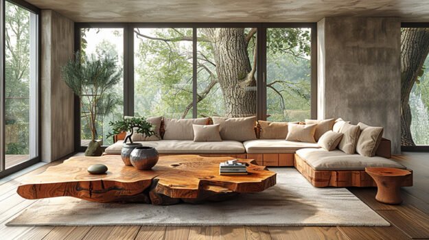 Exquisite Wood Coffee Table: Elevate Your Living Space
