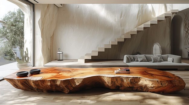 Exquisite Wood Coffee Table: A Statement of Elegance and Functionality