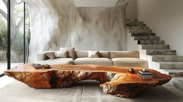 Exquisite Wood Coffee Table: The Heart of Your Living Space