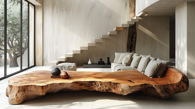 Exquisite Wood Coffee Table: A Statement of Elegance and Nature