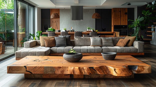 Exquisite Wood Coffee Table for a Timeless Living Space