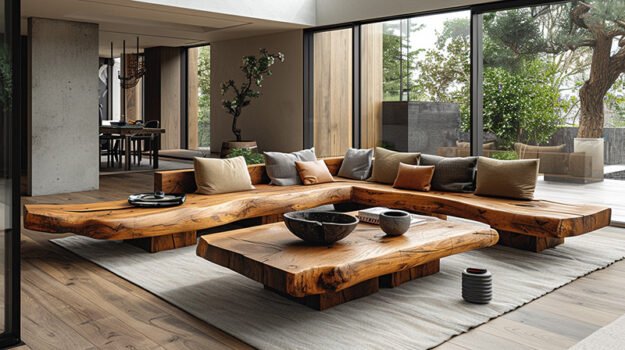 Exquisite Wood Coffee Table: Elevate Your Living Space