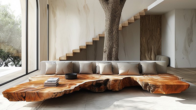 Exquisite Wood Coffee Table for a Natural Touch