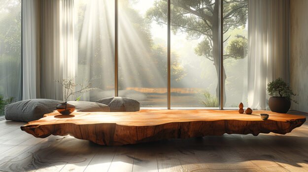 Exquisite Wood Coffee Table: Elevate Your Living Space