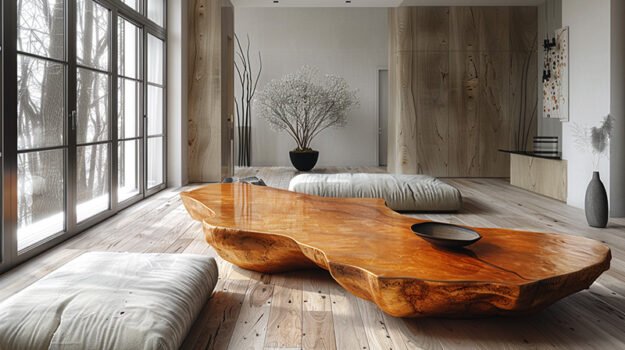 Exquisite Wood Coffee Table: Elevate Your Living Space