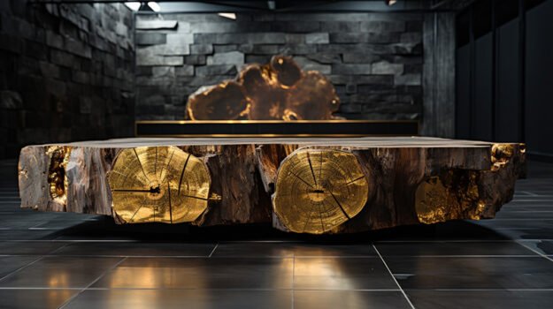 Striking Wood Coffee Table: A Bold Statement for Your Living Space
