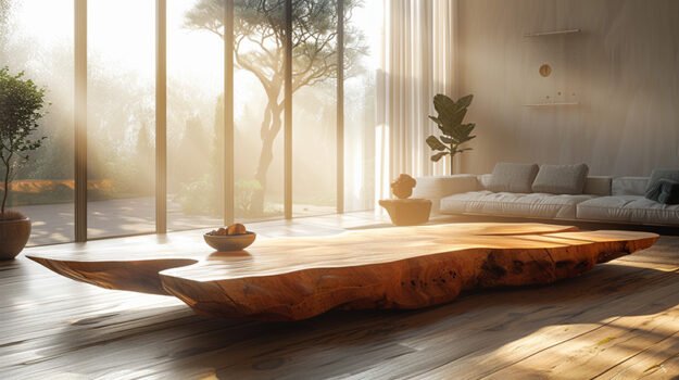 Exquisite Wood Coffee Table: Elevate Your Living Space