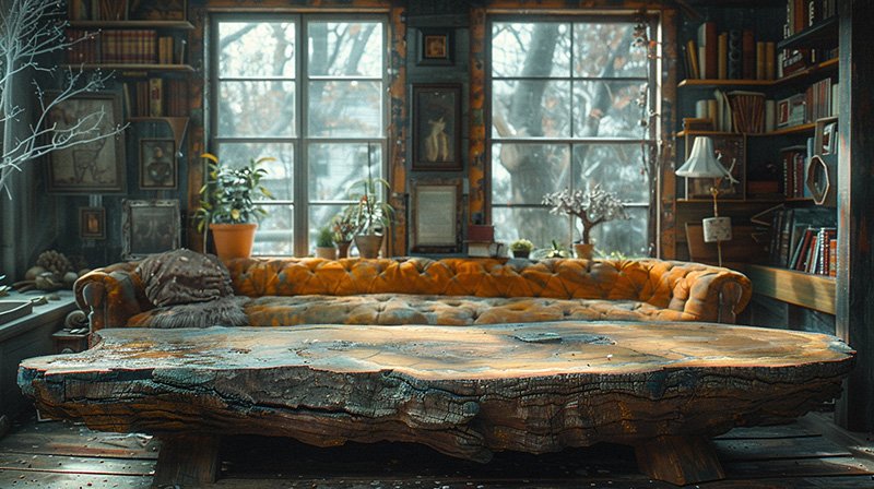 Exquisite Wood Coffee Table: Elevate Your Living Space