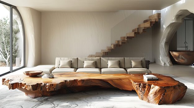 Exquisite Wood Coffee Table: Elevate Your Living Space