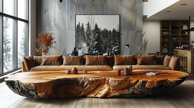 Exquisite Wood Coffee Table: Elevate Your Living Space