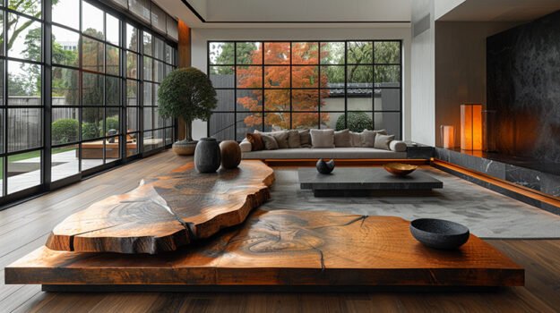 Exquisite Wood Coffee Table for a Luxurious Living Space