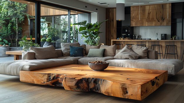 Exquisite Wood Coffee Table: A Centerpiece of Elegance and Comfort