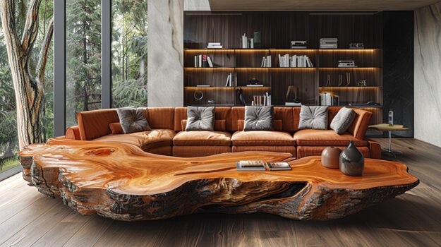 Exquisite Wood Coffee Table – A Touch of Nature