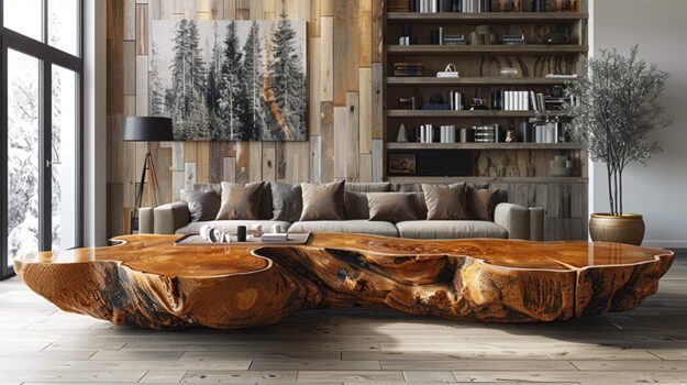Exquisite Wood Coffee Table: A Stunning Centerpiece for Your Home
