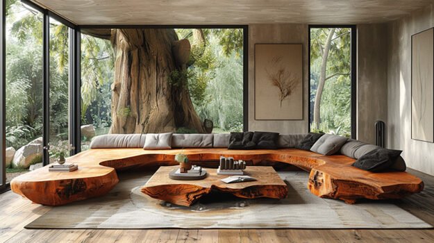Exquisite Wood Coffee Table for a Serene Living Space