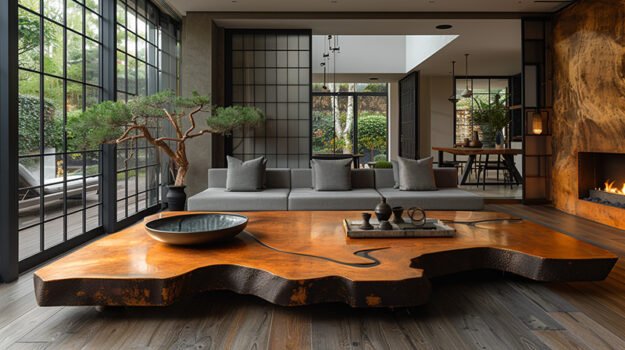 Exquisite Wood Coffee Table: Elevate Your Living Space