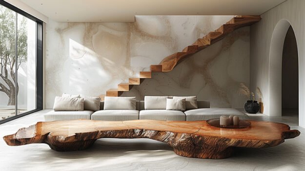 Exquisite Wood Coffee Table: A Statement of Elegance and Style