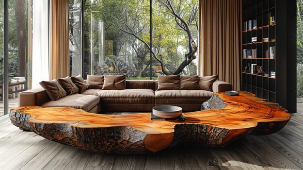 Exquisite Wood Coffee Table: Elevate Your Living Space