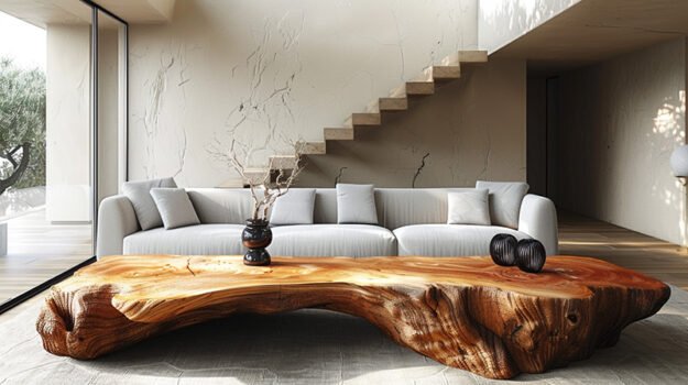 Exquisite Wood Coffee Table: