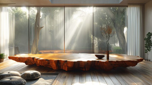 Exquisite Wood Coffee Table: Elevate Your Living Space