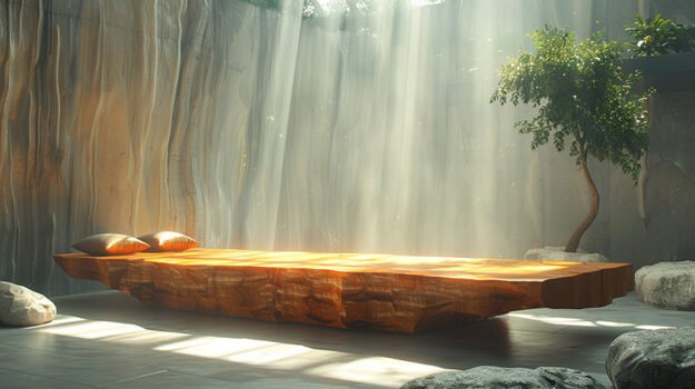 Luxurious Wood Coffee Table for Your Contemporary Sanctuary
