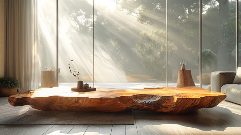 Exquisite Wood Coffee Table: Elevate Your Living Space
