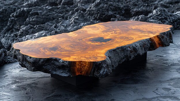 Exquisite Wood Coffee Table: Elevate Your Living Space