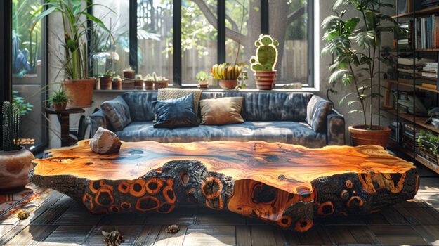 Exquisite Wood Coffee Table: Elevate Your Living Space