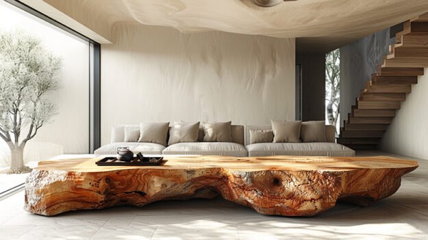 Exquisite Wood Coffee Table: Elevate Your Living Space