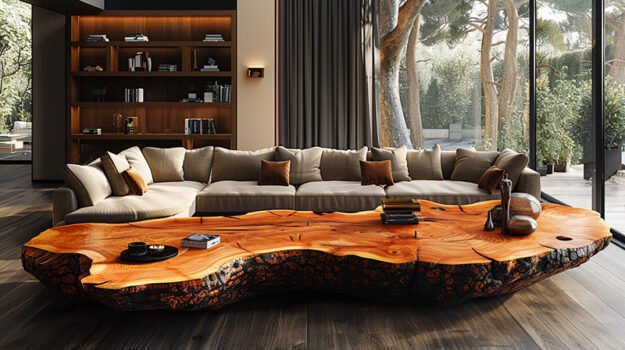 Exquisite Wood Coffee Table: Elevate Your Living Space