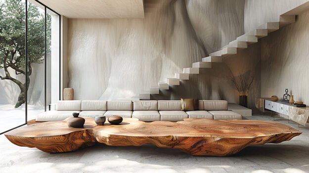 Elegant Wood Coffee Table: A Statement of Luxury and Style