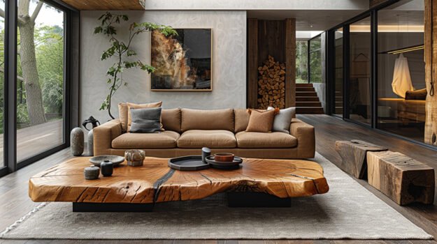 Exquisite Wood Coffee Table: Elevate Your Living Space