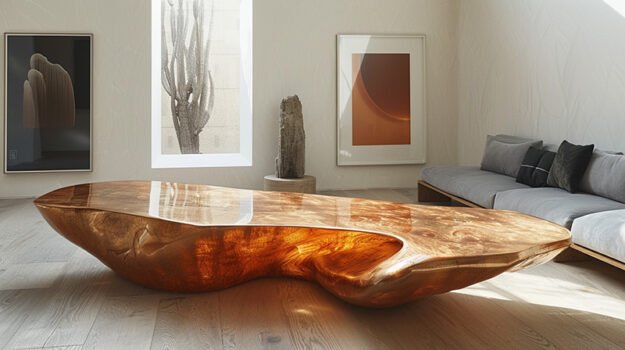 Exquisite Wood Coffee Table: Elevate Your Living Space