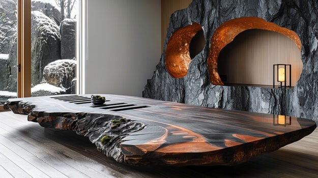 Exquisite Wood Coffee Table: A Statement of Elegance and Craftsmanship