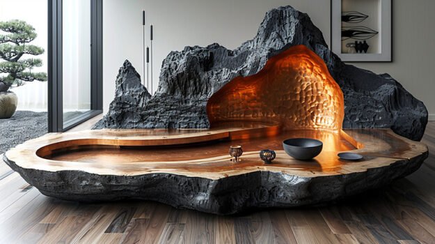 Exquisite Wood Coffee Table: A Fusion of Nature and Artistry