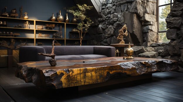 Exquisite Wood Coffee Table: Elevate Your Living Space