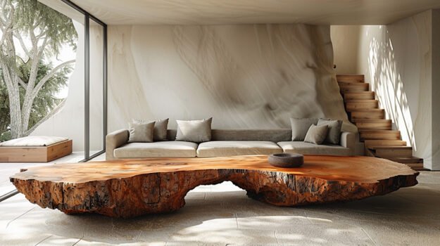 Exquisite Wood Coffee Table: Elevate Your Living Space