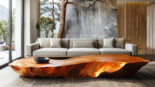 Exquisite Wood Coffee Table: Elevate Your Living Space