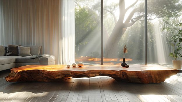 Exquisite Wood Coffee Table: Elevate Your Living Space