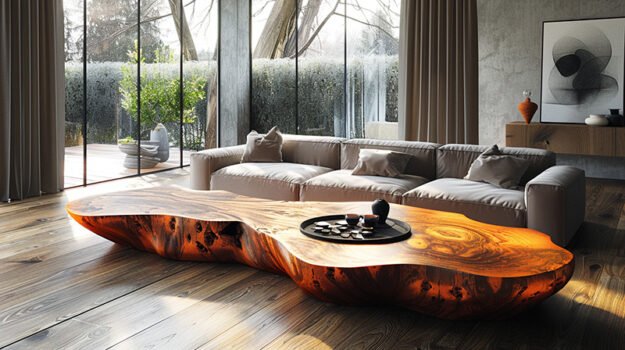 Exquisite Wood Coffee Table for a Sophisticated Living Space