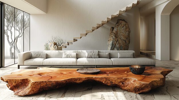 Beautifully Crafted Wood Coffee Table – A Statement Piece for Your Home
