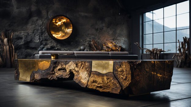 Exquisite Wood Coffee Table:
