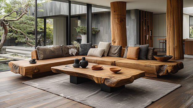 Elegant Wood Coffee Table