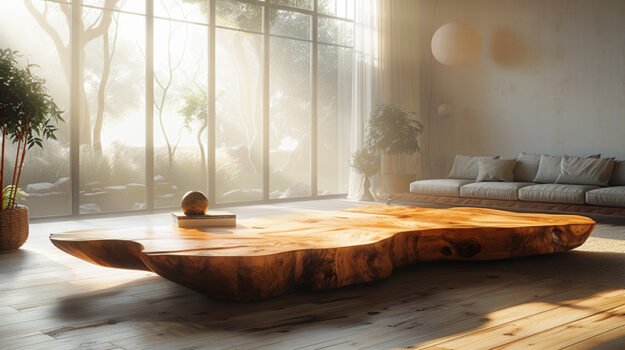 Exquisite Wood Coffee Table: Elevate Your Living Space