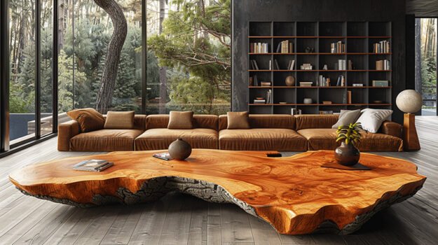 Exquisite Wood Coffee Table: Elevate Your Living Space