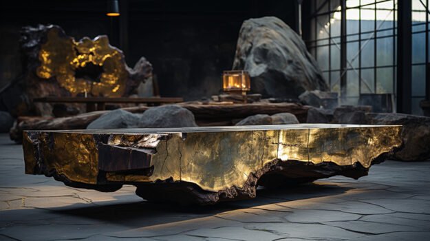 Narrow Wood Coffee Table: A Statement of Nature and Elegance